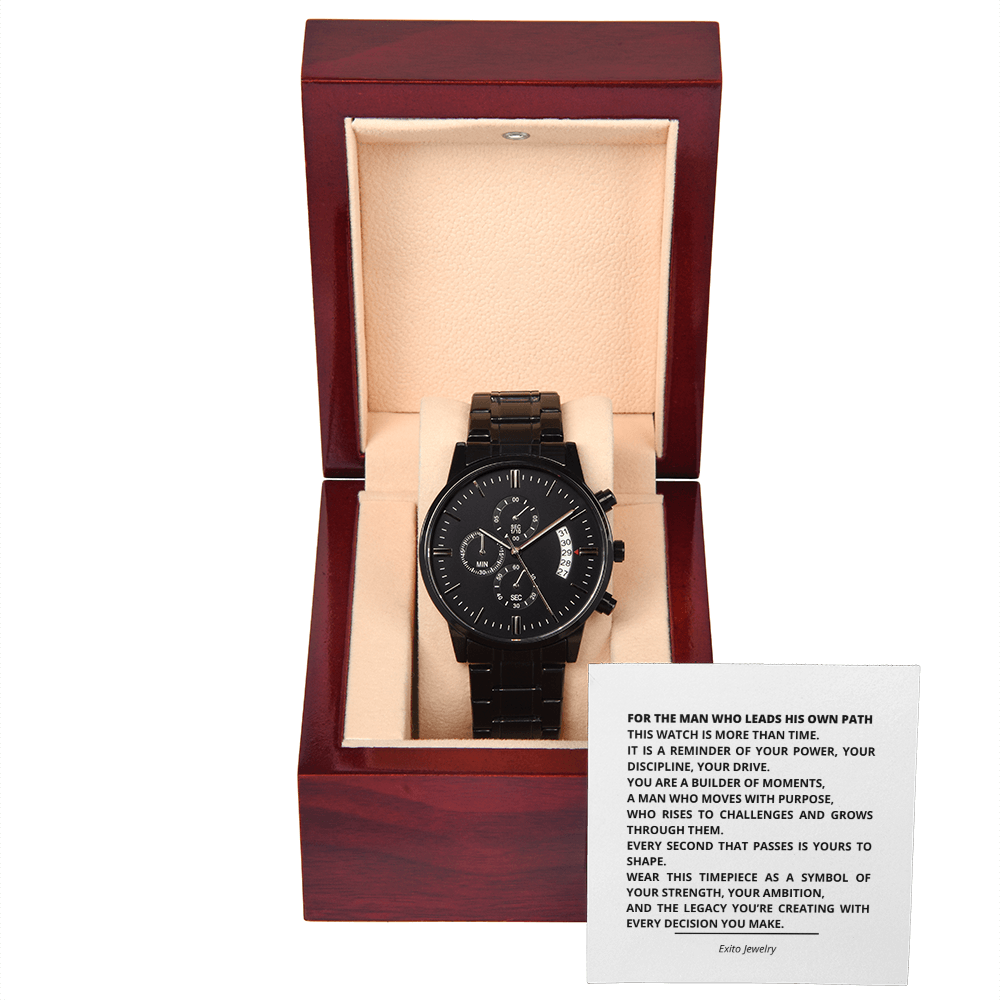 Black Chronograph Watch