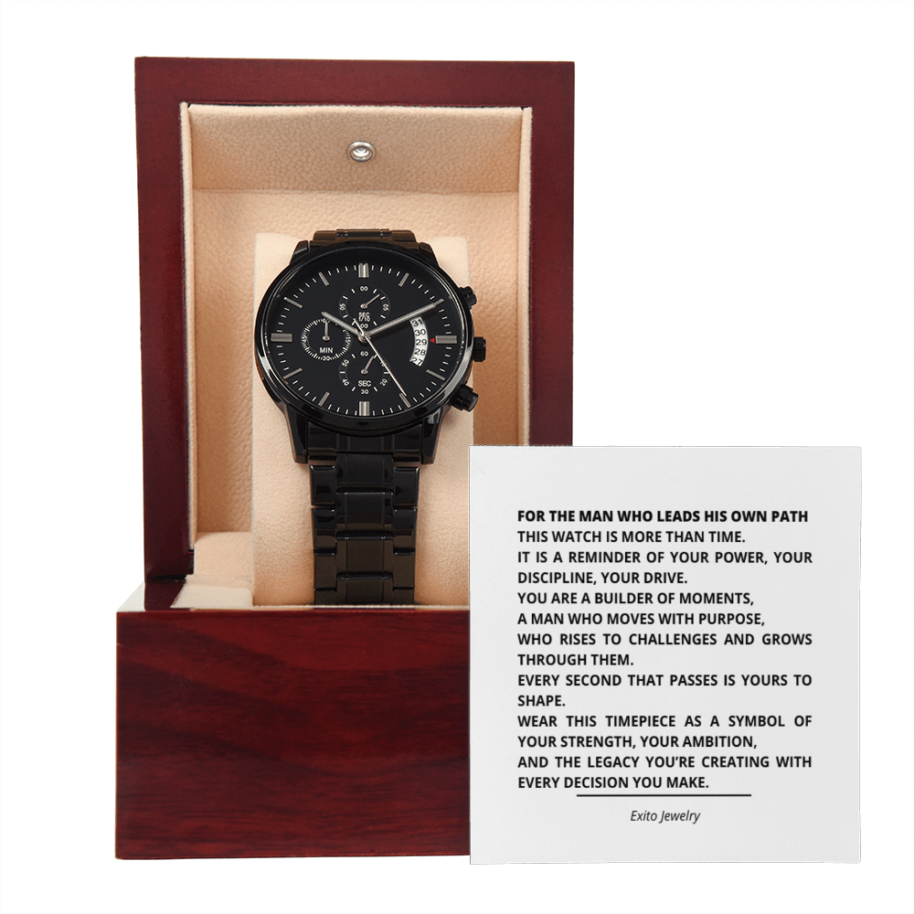 Black Chronograph Watch