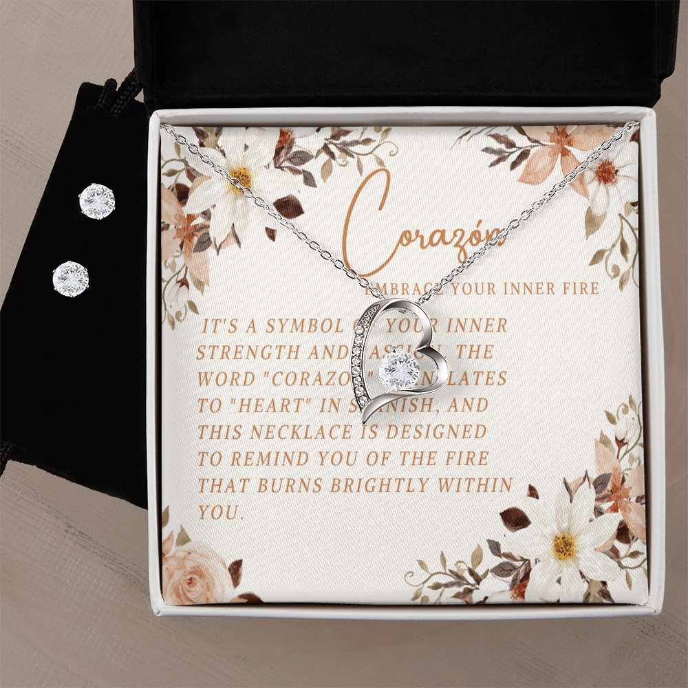 Corazon Bundle (Necklace and Earrings)