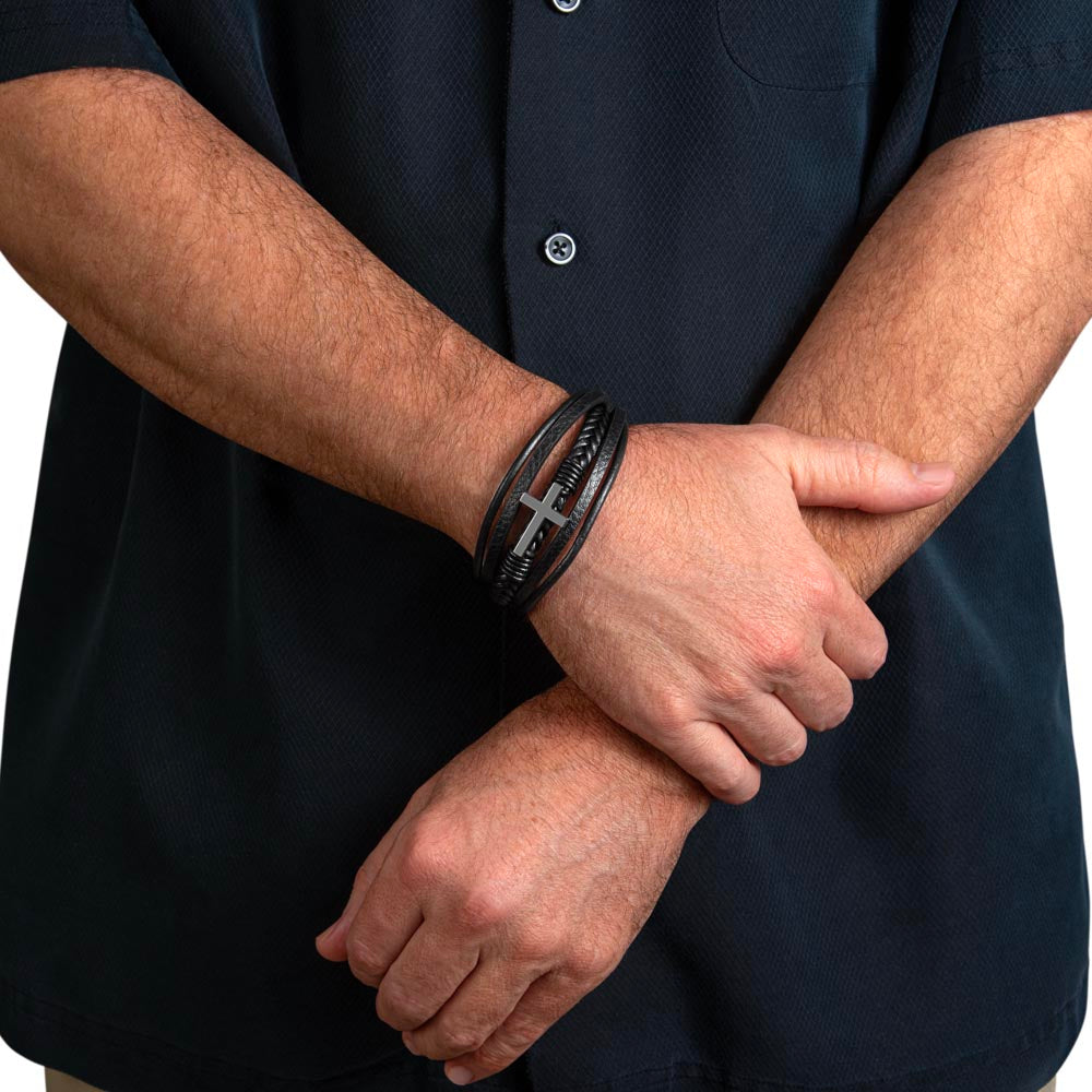 Cruz- Men's Cross Bracelet
