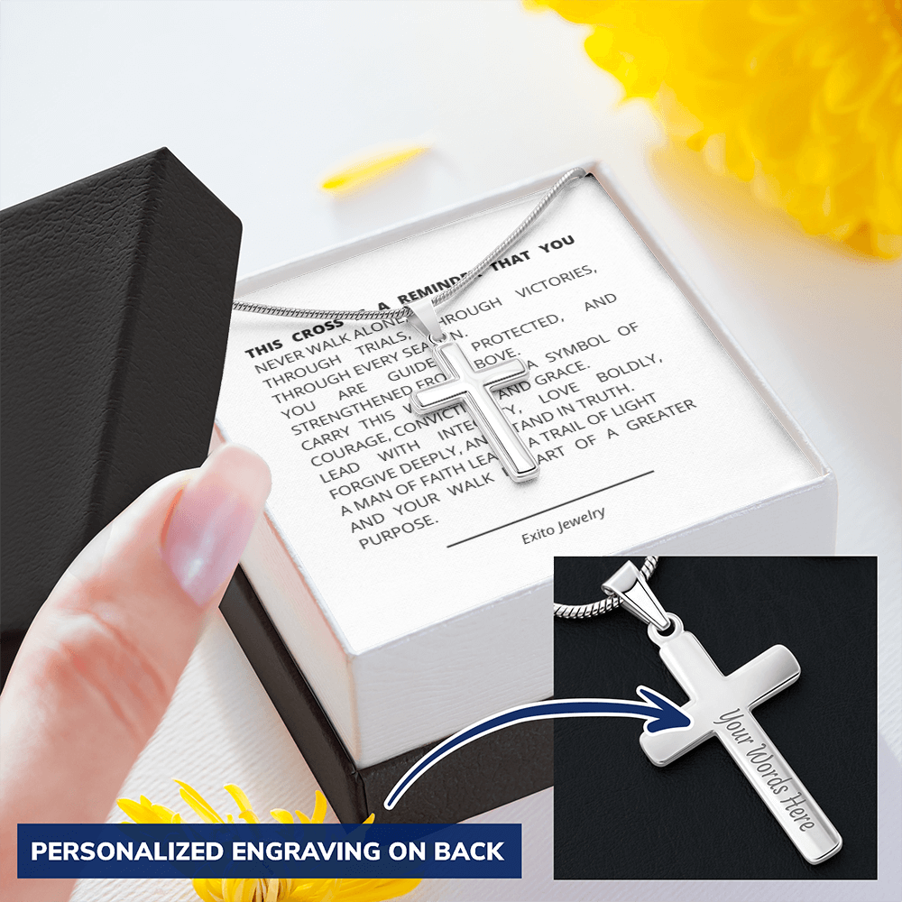 Personalizes Cross Necklace