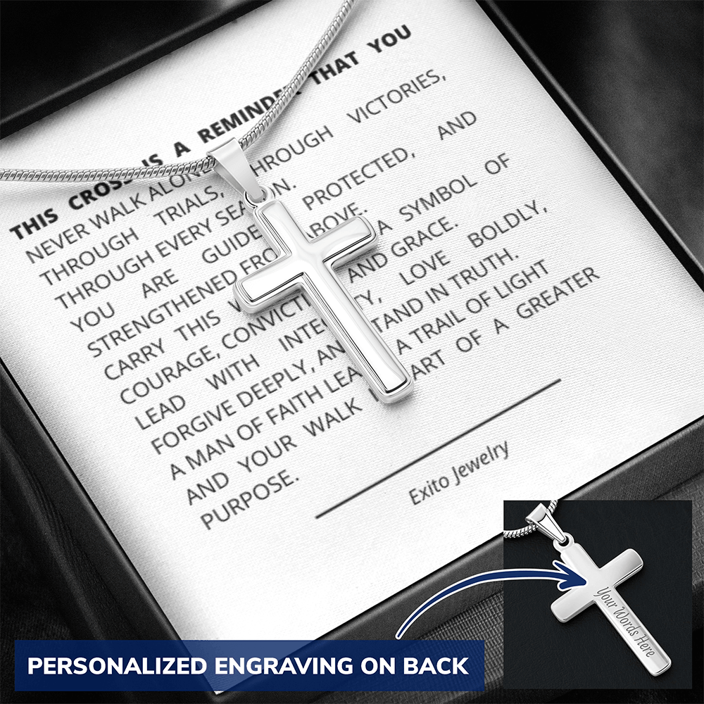 Personalizes Cross Necklace