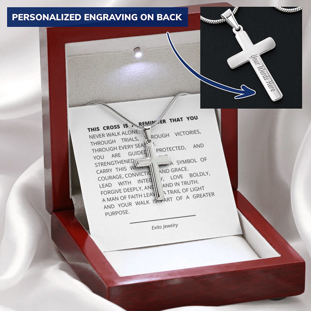 Personalizes Cross Necklace