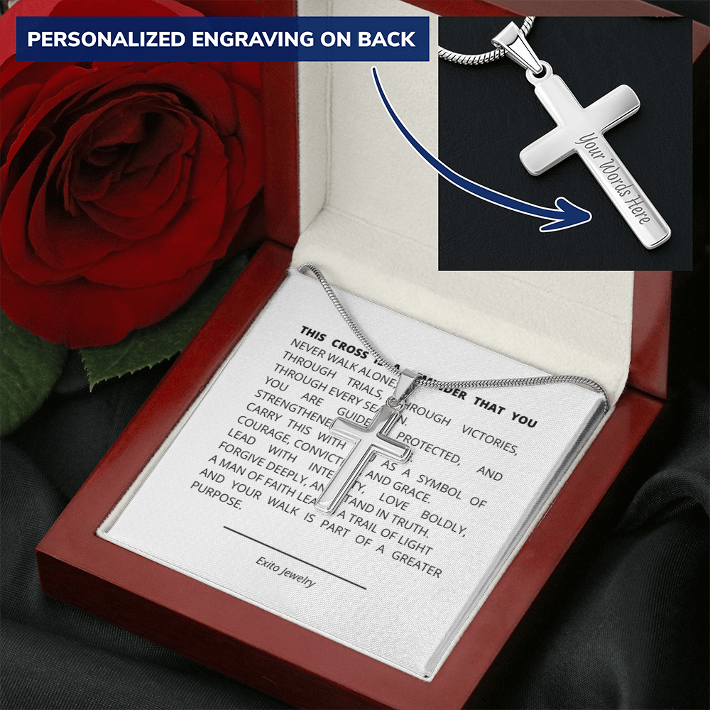 Personalizes Cross Necklace