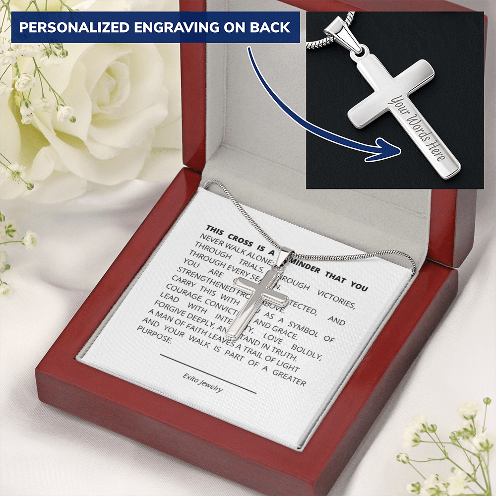 Personalizes Cross Necklace