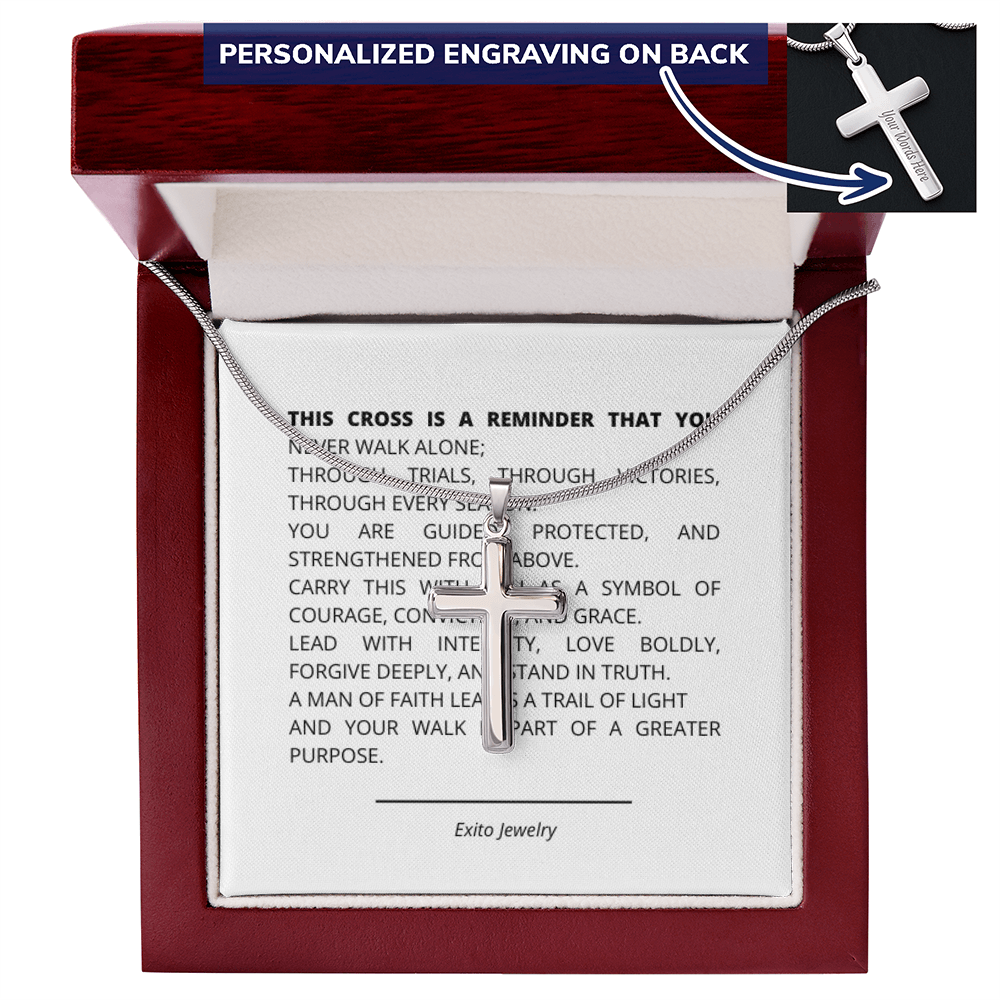 Personalizes Cross Necklace