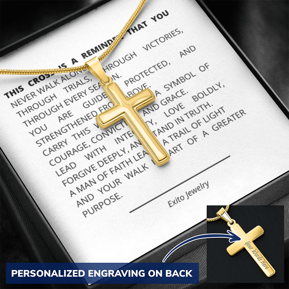 Personalizes Cross Necklace