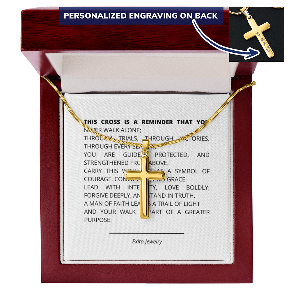 Personalizes Cross Necklace