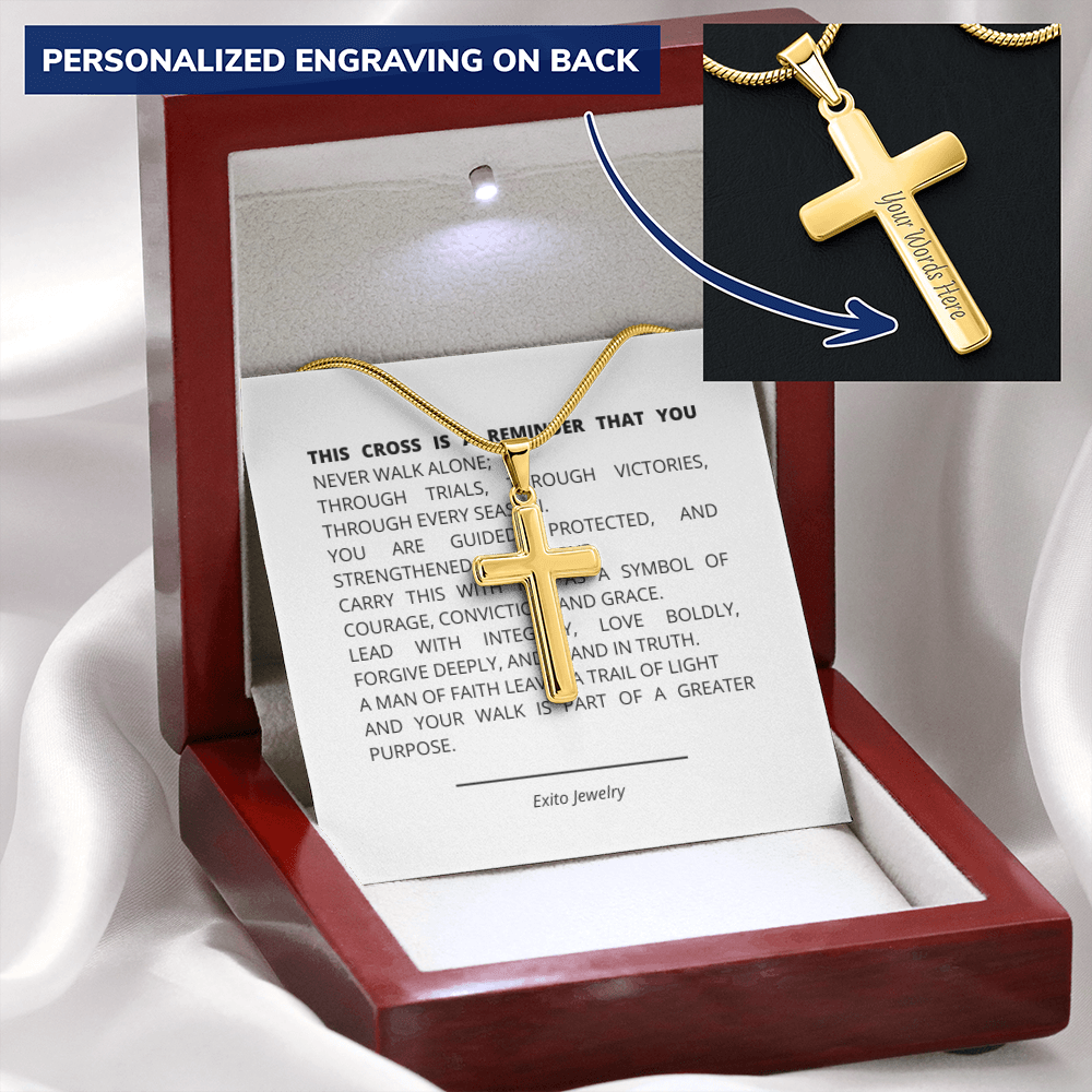 Personalizes Cross Necklace